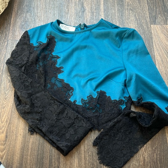 House of CB Lace Detail Long Sleeve - Picture 1 of 4